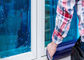 Zelfklevende Blauwe PE Beschermende Film voor Glazen venster Tijdelijke Bescherming