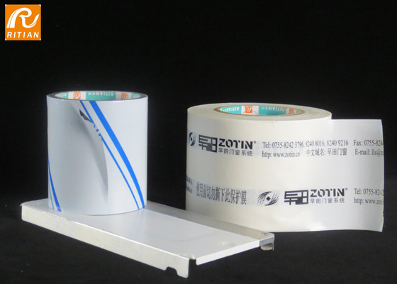 PE-oppervlak Aluminiumplaat Beschermfolie Oplosmiddelgebaseerde acrylkleefstof