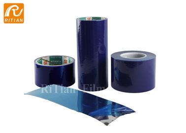 Geen PE van het Lijmverlof Beschermende Middelgrote Zelfklevende 30-100 Mic Blauwe Kleur van Film Plastic Omslag