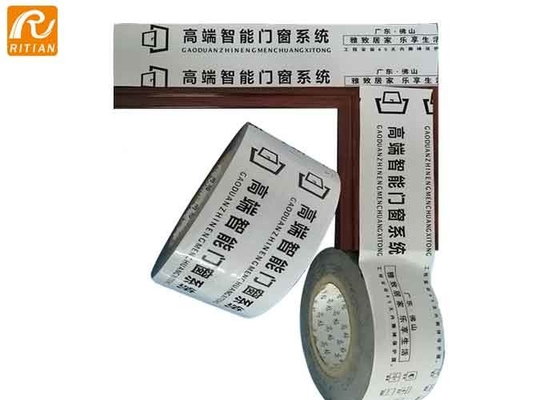 Aangepaste Logo Printing Aluminum-profiel beschermende film voor deurraamkozijn