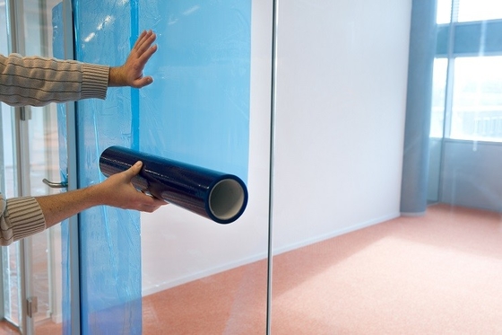 Goede prijs. Glazen Venster Blauw Heldere Bescherming Zelfklevende Film 60cm x 100m/200m Peel Off Geen residu online