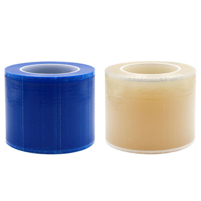 Goede prijs. Transparante blauwe PE beschermfolie met residuvrije verwijdering, UV-bestendig 6 maanden en hoge kleefkracht 0,05-0,25 N/cm online